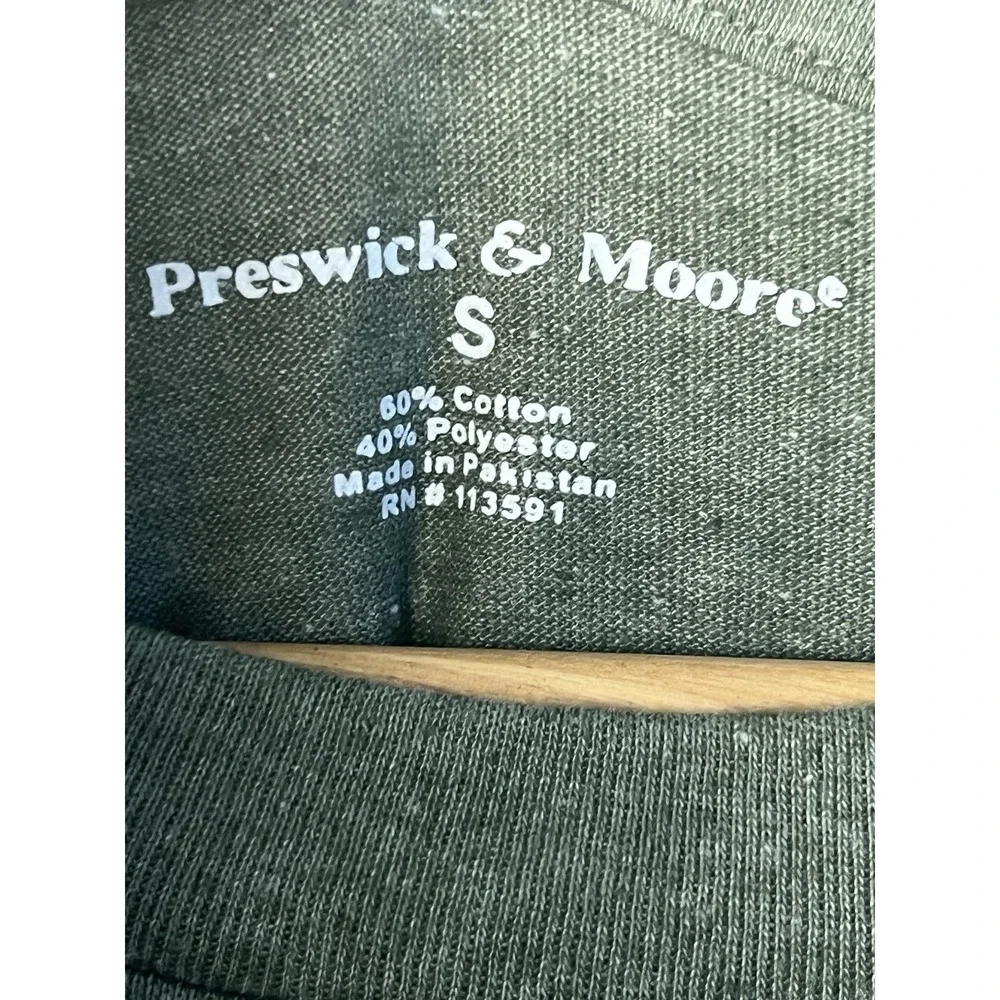 🛍️Preswick & Moore Men Sleep shirt Green Heather Small‎ Long Sleeve Jersey Soft